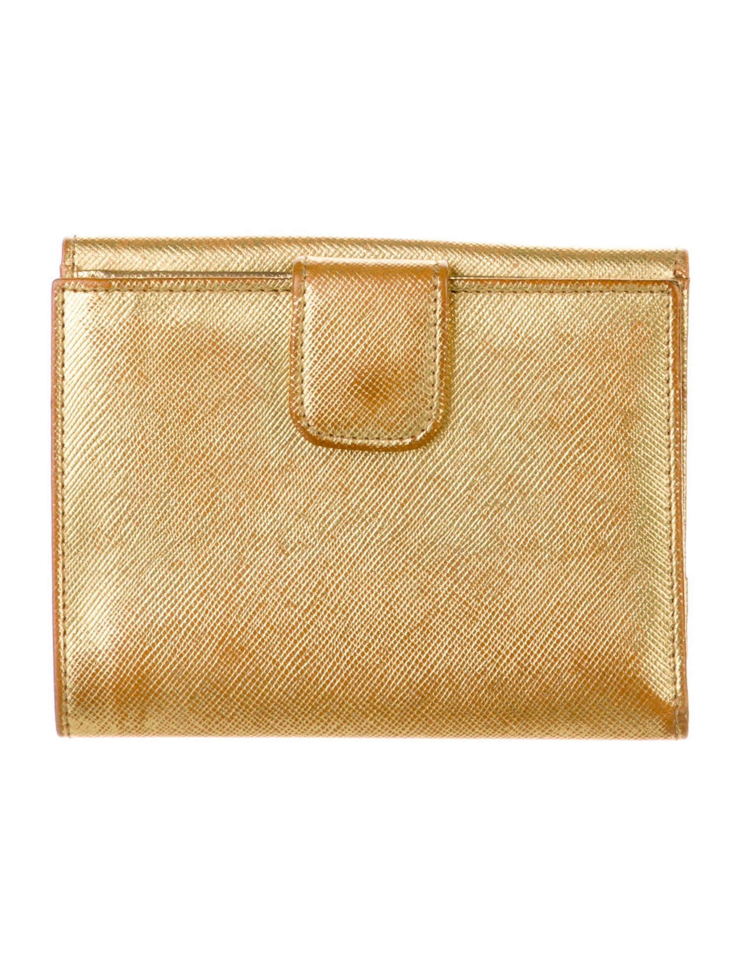 Prada Saffiano Metal Leather Wallet