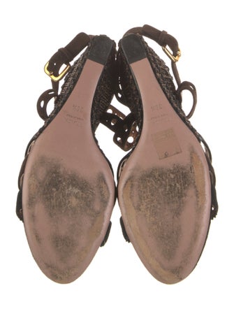 Prada Suede Keyhole Accent Espadrilles