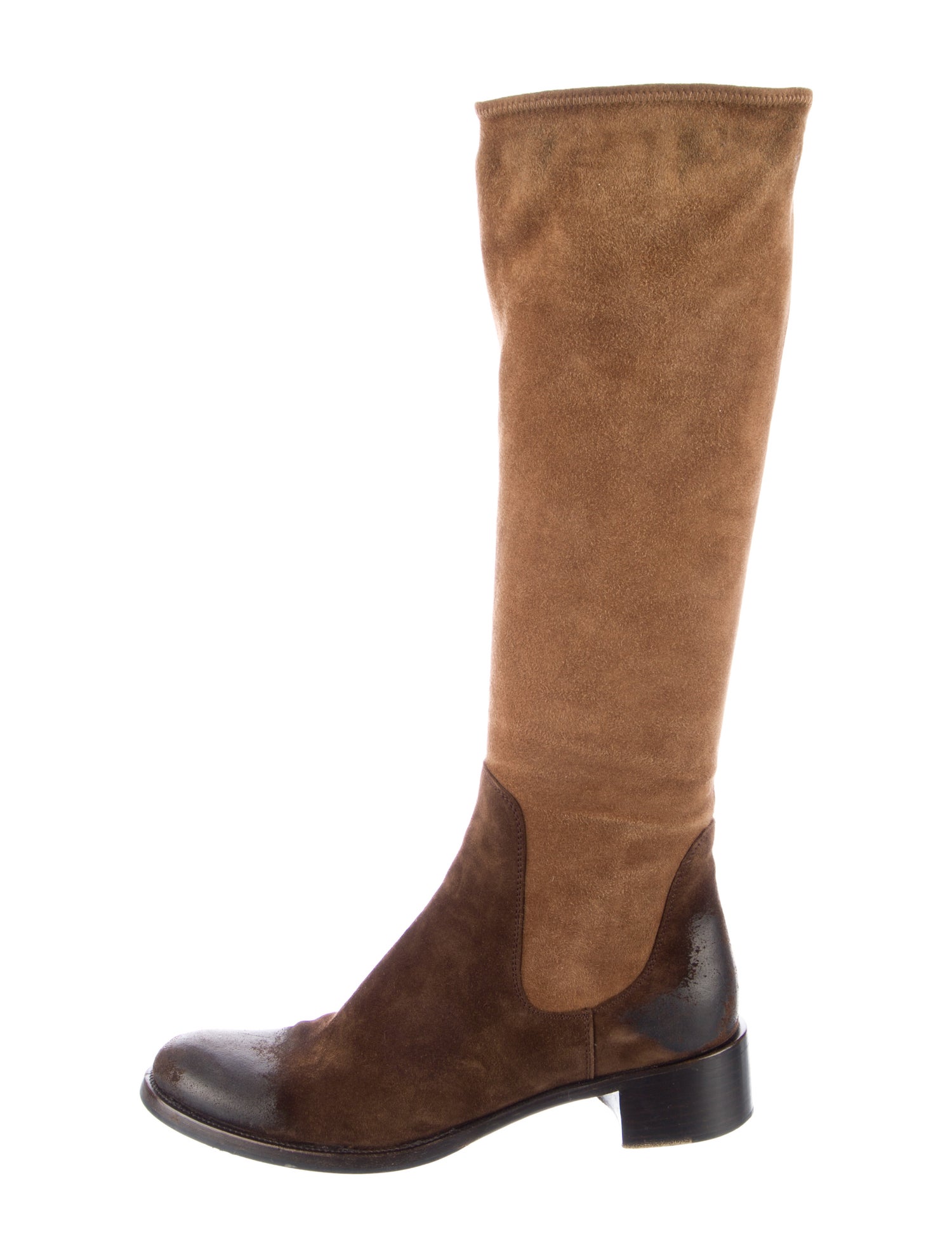Prada Suede Riding Boots