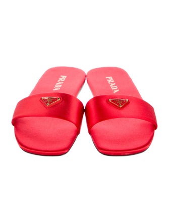 Prada Satin Slides