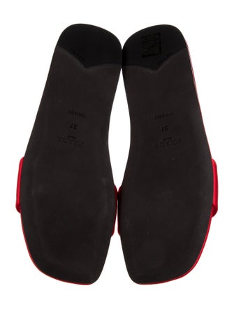 Prada Satin Slides