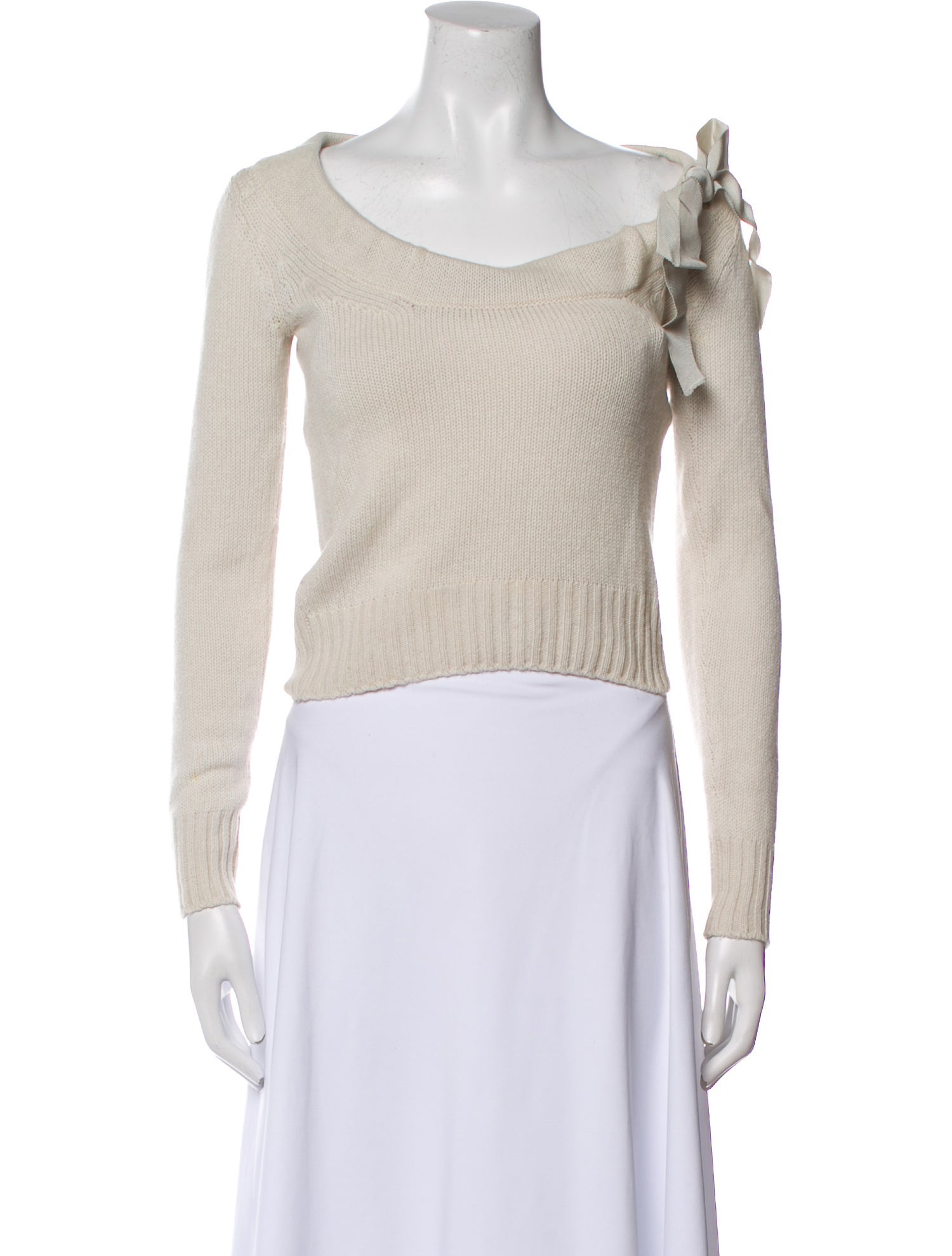 Prada Cashmere Scoop Neck Sweater