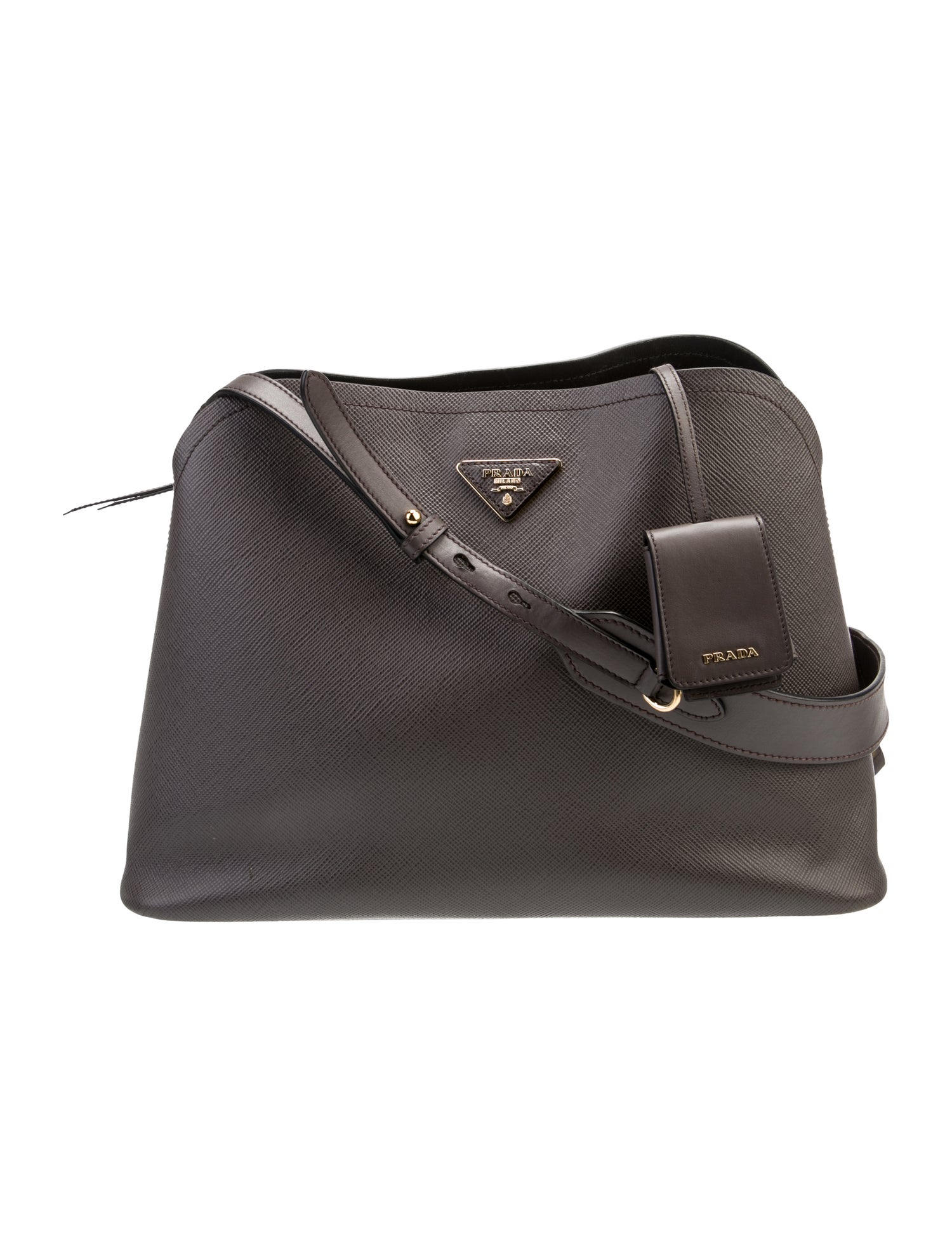 Prada Leather Saffiano Cuir Leather Matinee Medium