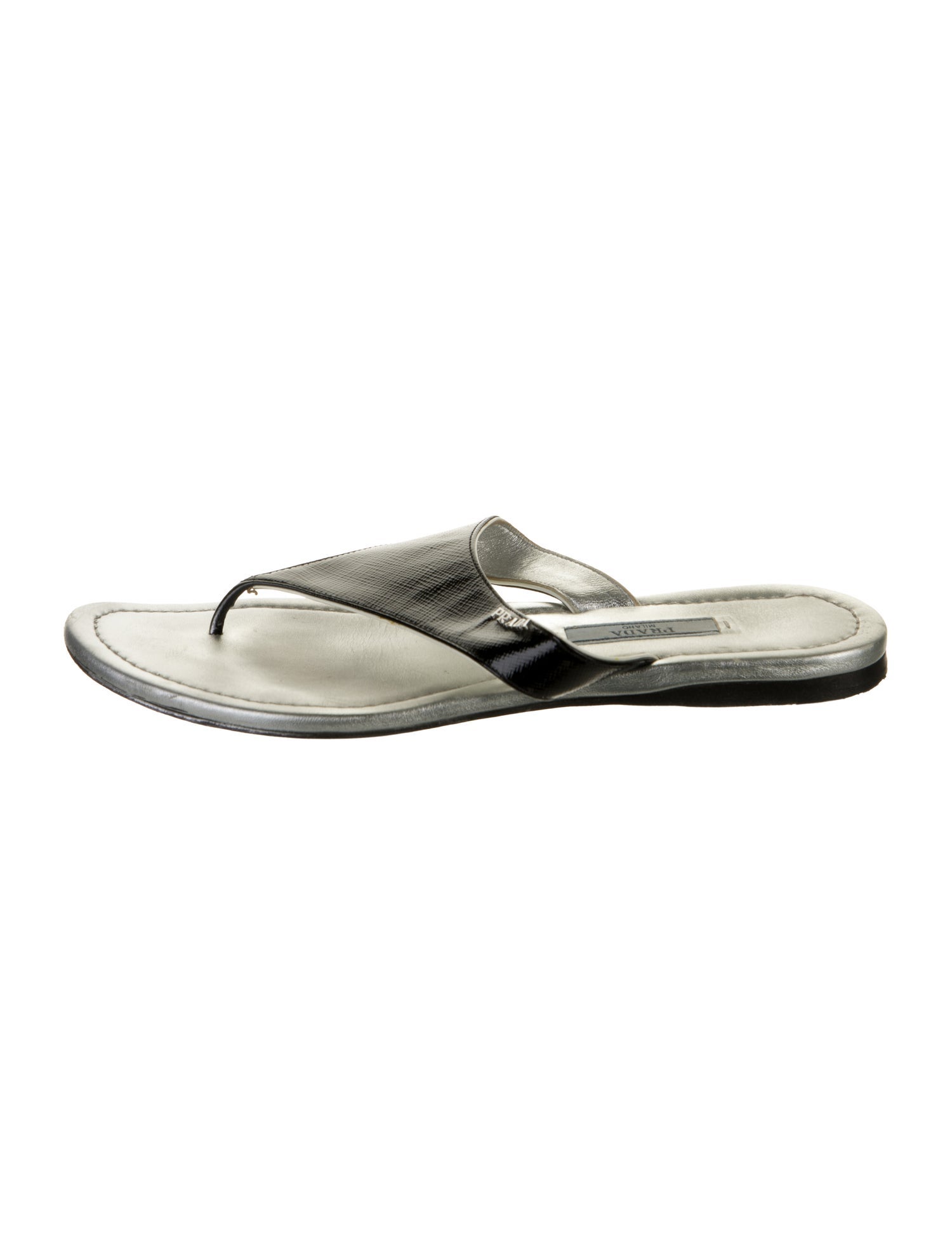 Prada Leather Flip Flops
