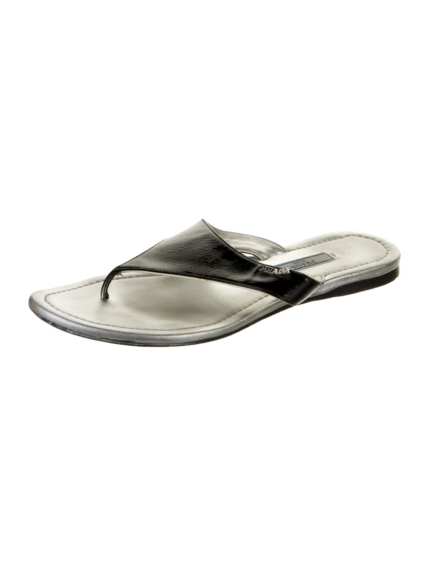 Prada Leather Flip Flops