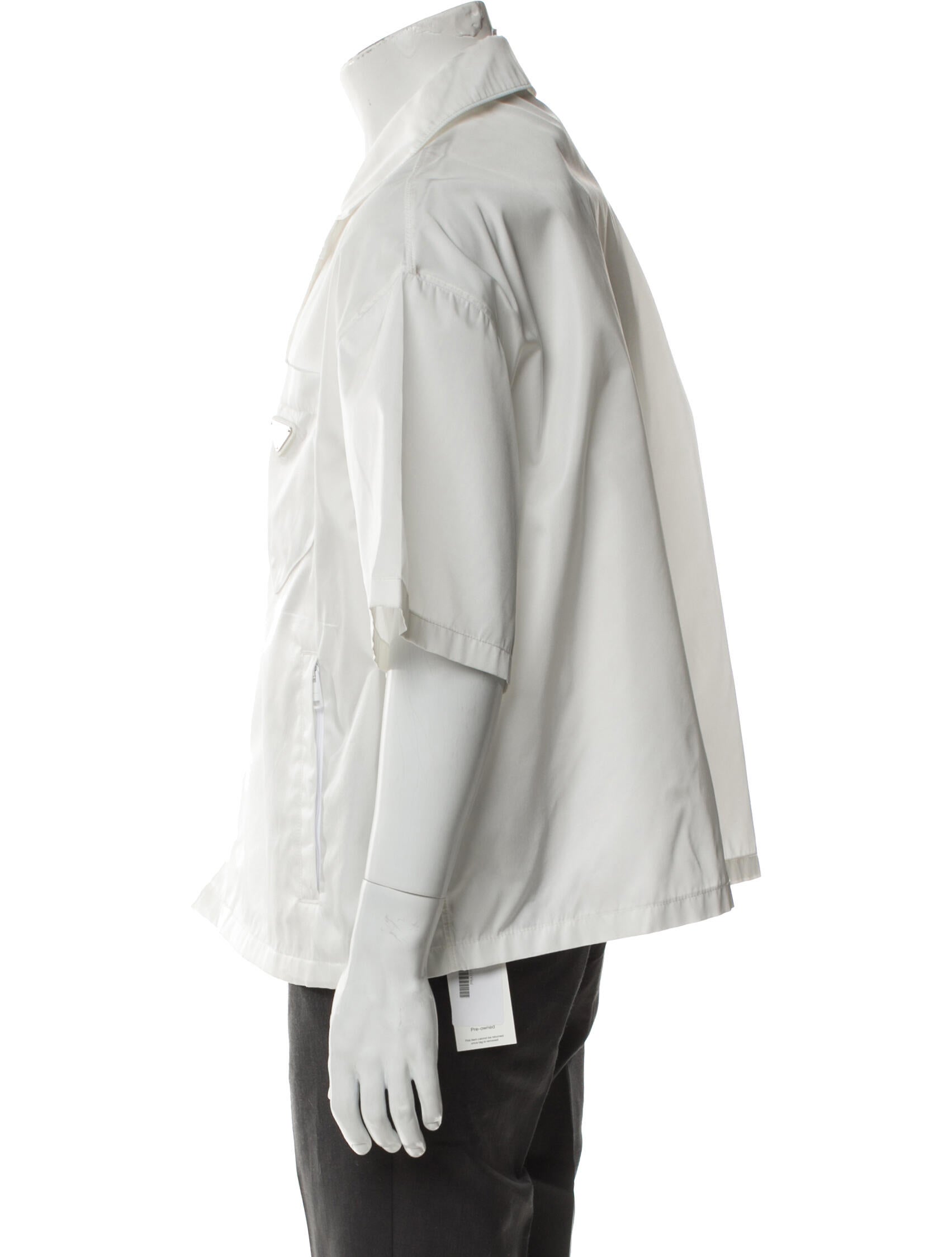 Prada 2023 Enameled Metal Triangle Shirt