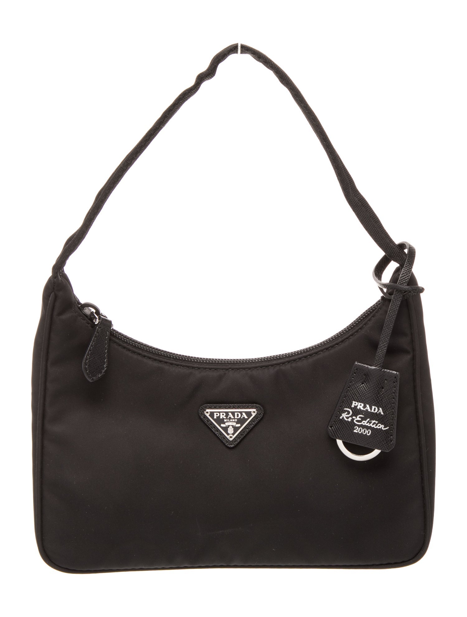 Prada Enameled Metal Triangle Re-Edition 2000 w/ Tags