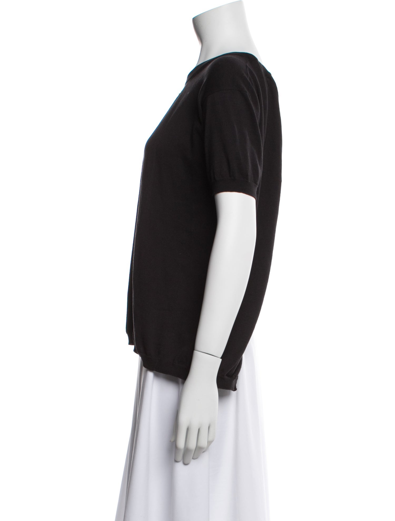 Prada 2014 Scoop Neck T-Shirt