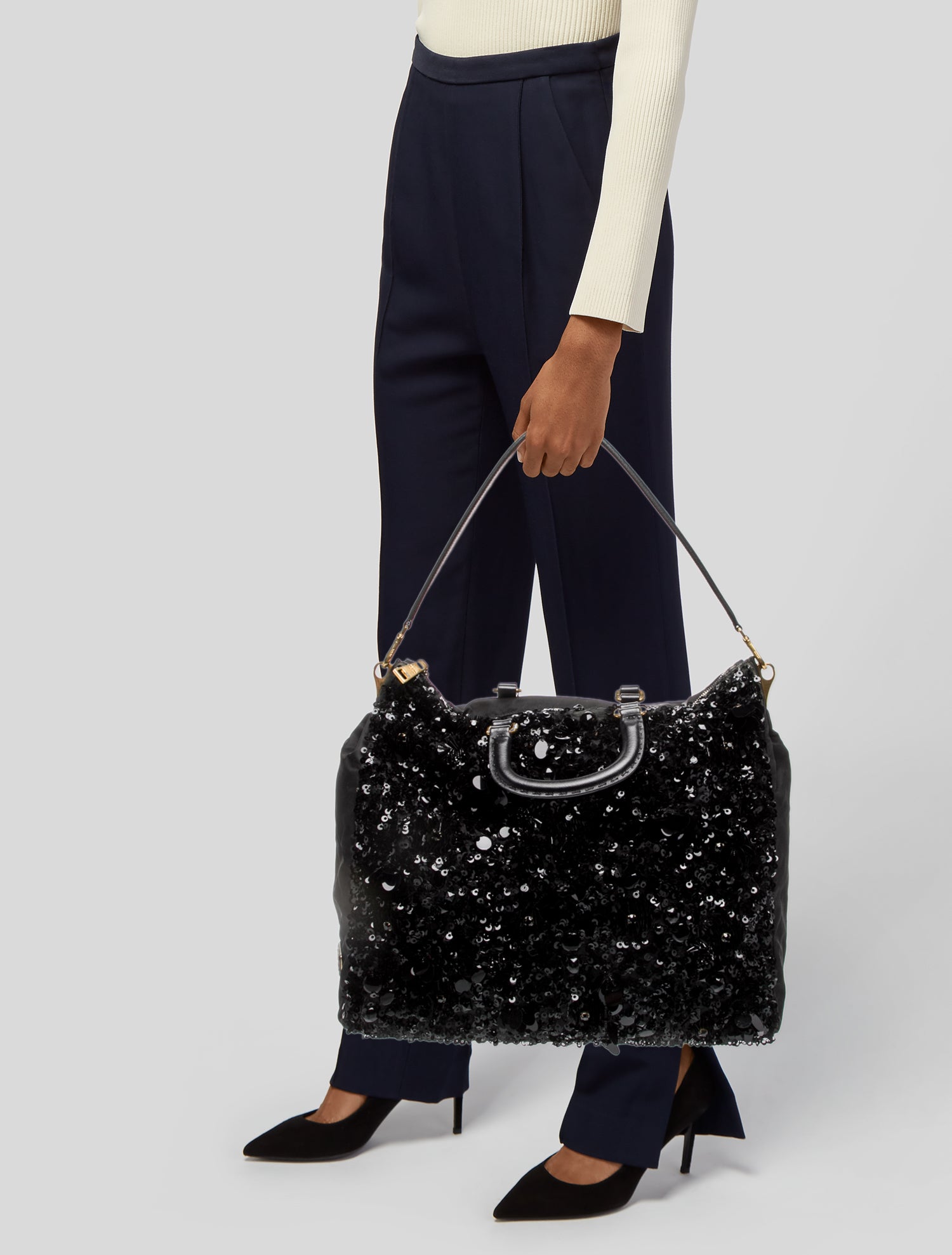 Prada Sequins Top Handle Bag