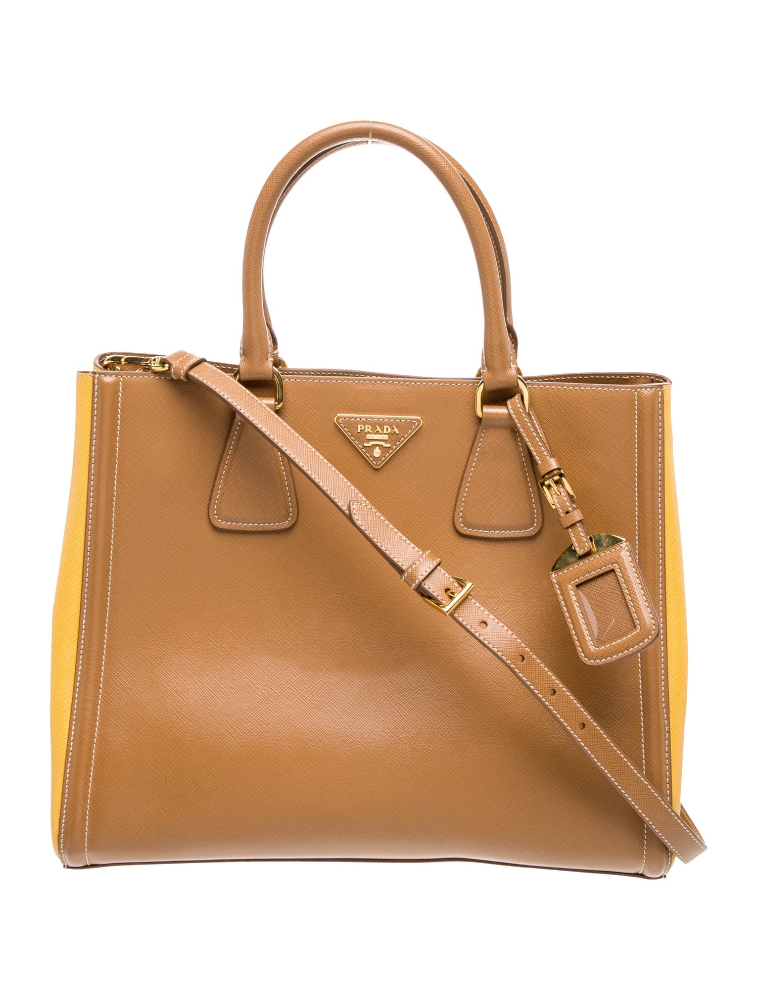 Prada Saffiano Leather Shoulder Bag w/ Tags