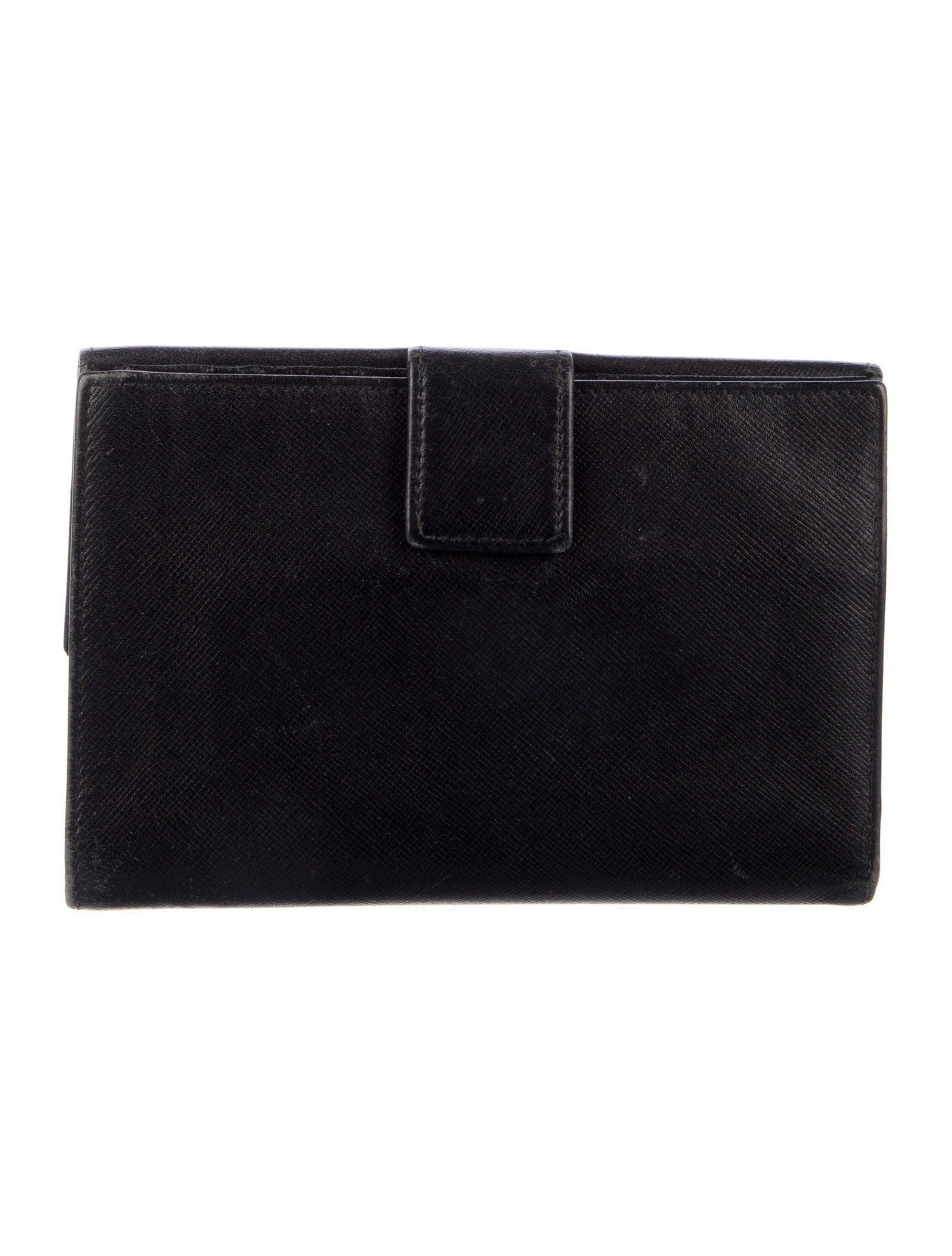 Prada City Calf Leather Compact Wallet