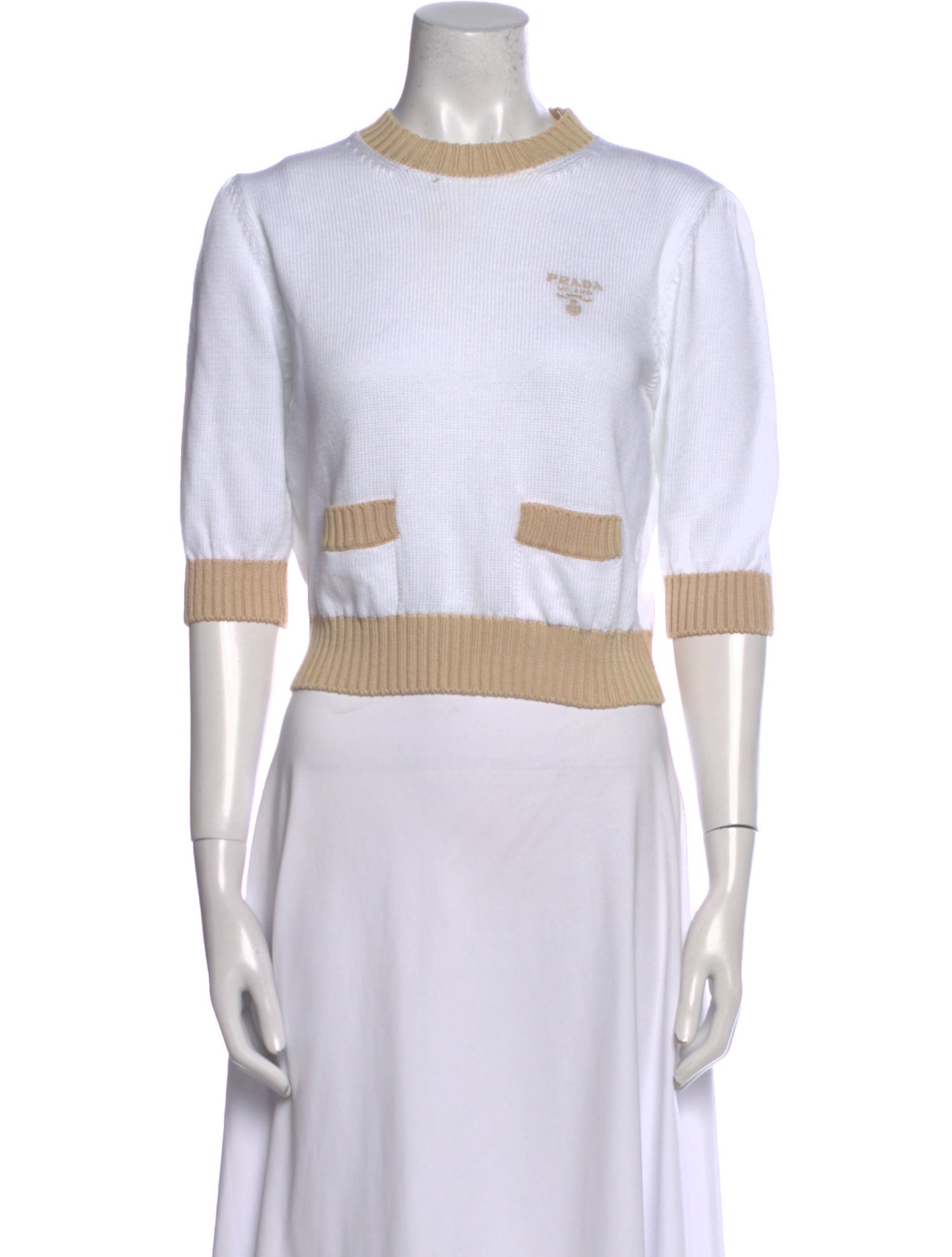 Prada 2023 Colorblock Pattern Sweater