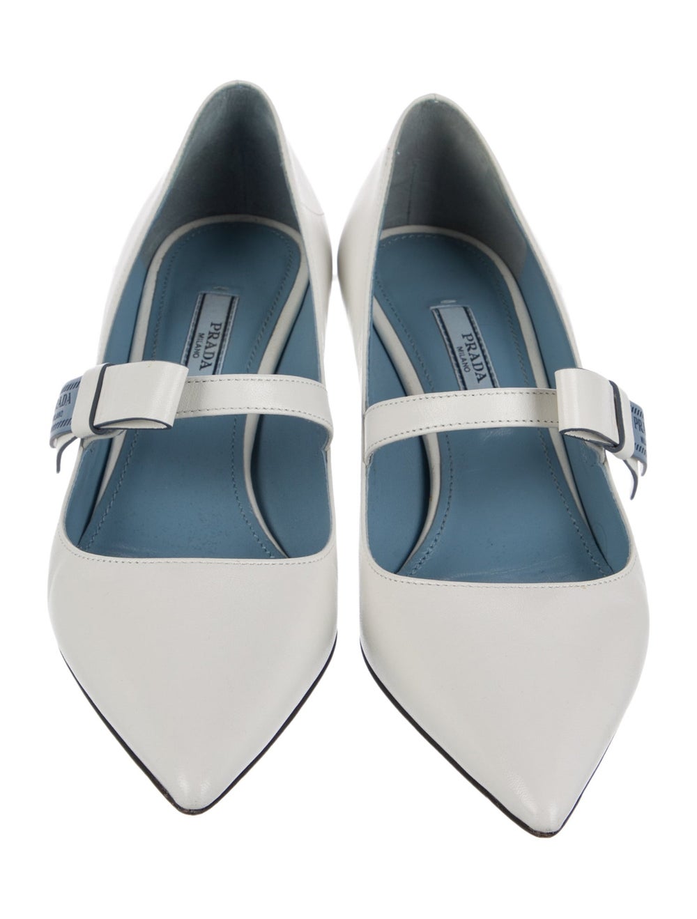Prada Leather Bow Accents Pumps - image 3
