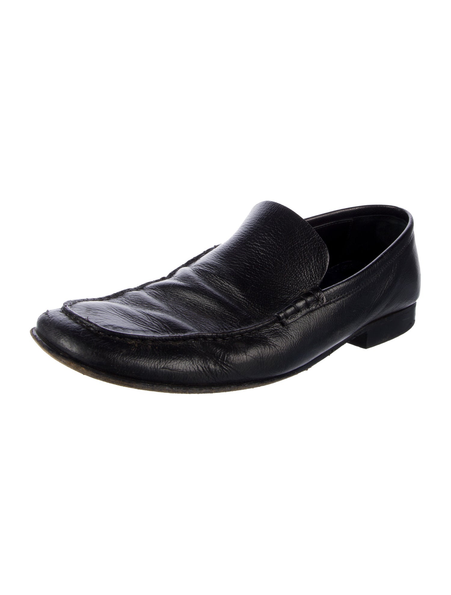 Prada Leather Dress Loafers