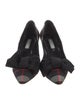 Prada Printed Bow Accents Pumps