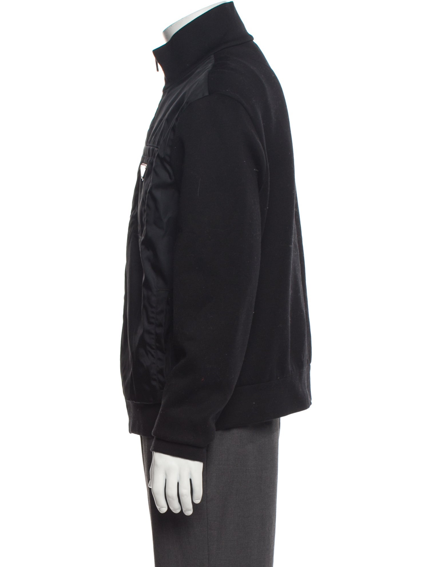 Prada 2022 Enameled Metal Triangle Windbreaker