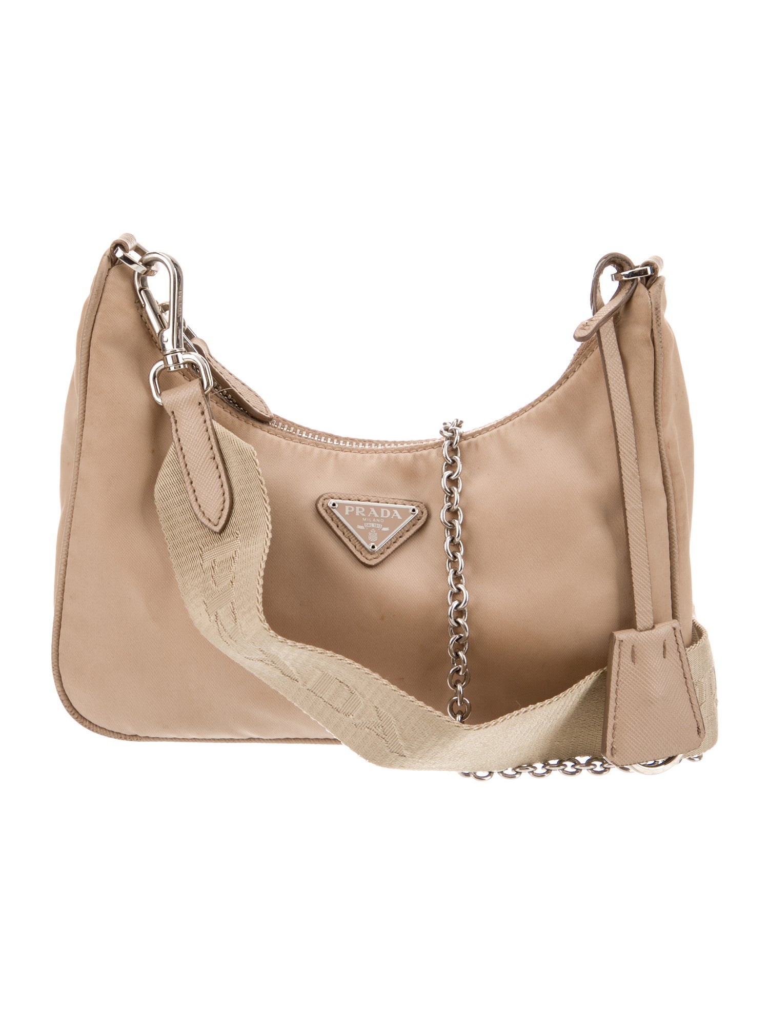 Prada Enameled Metal Triangle Re-Edition 2005