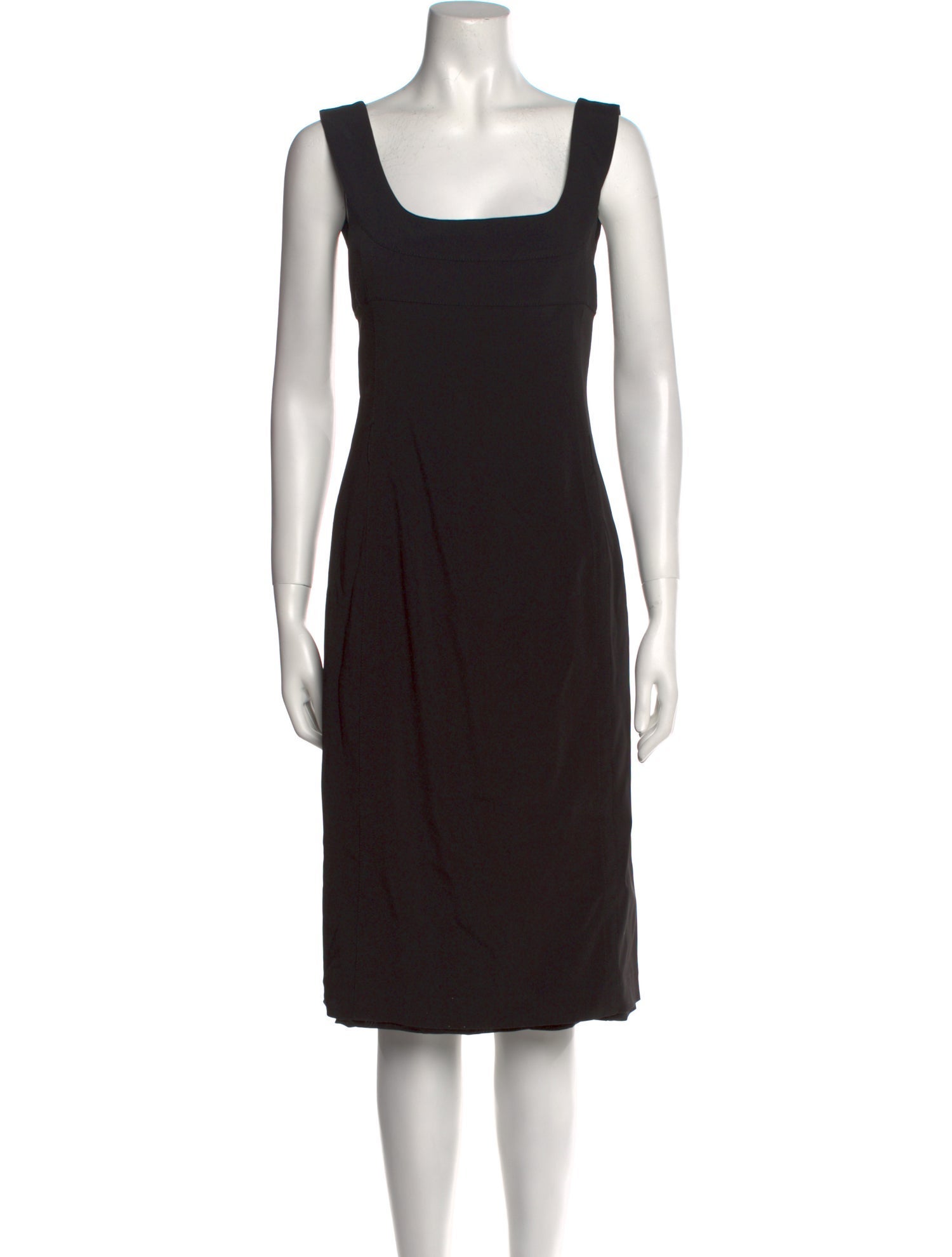 Prada Square Neckline Knee-Length Dress