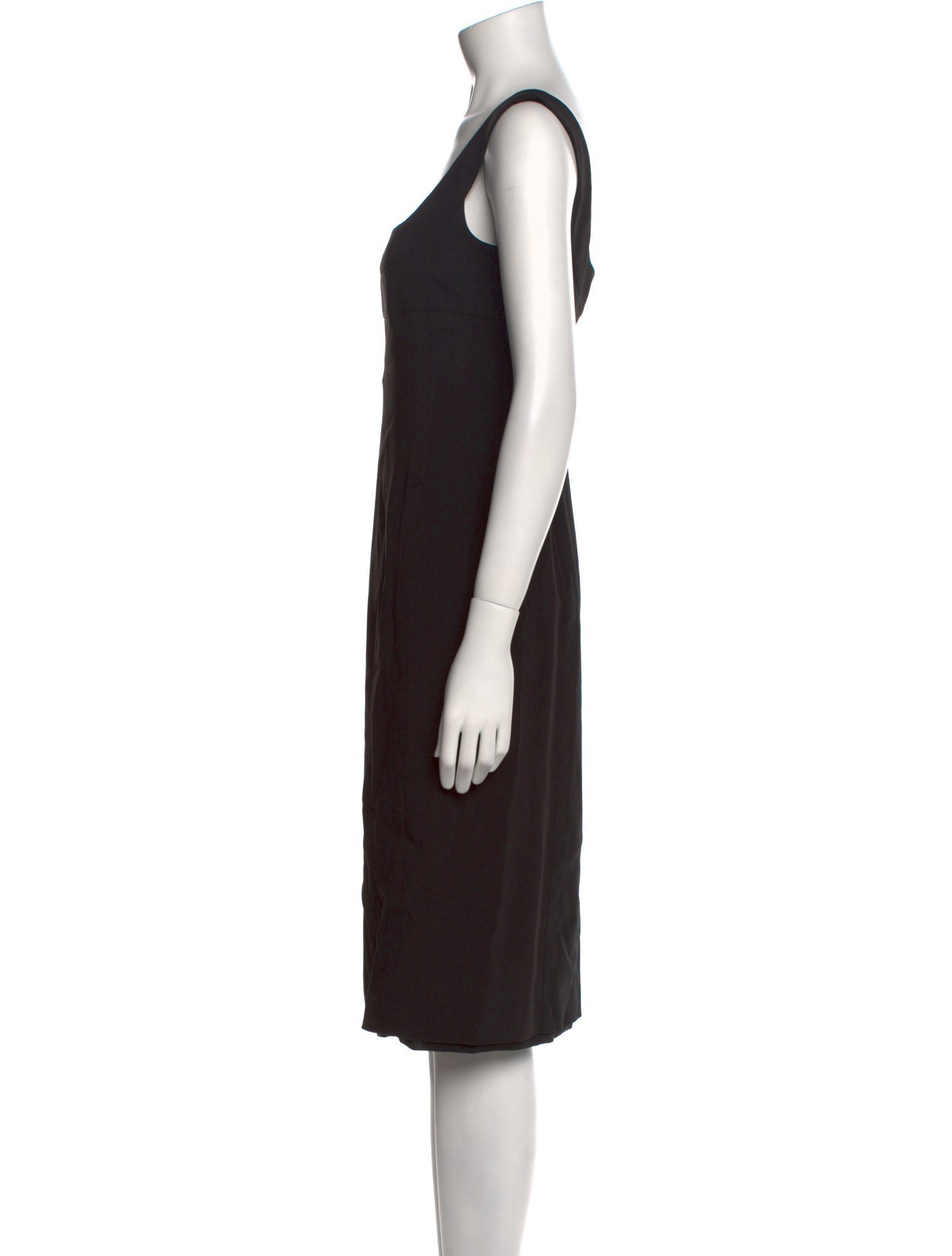 Prada Square Neckline Knee-Length Dress