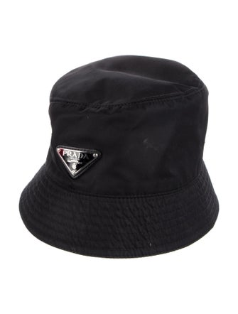 Prada Nylon solid bucket hat.