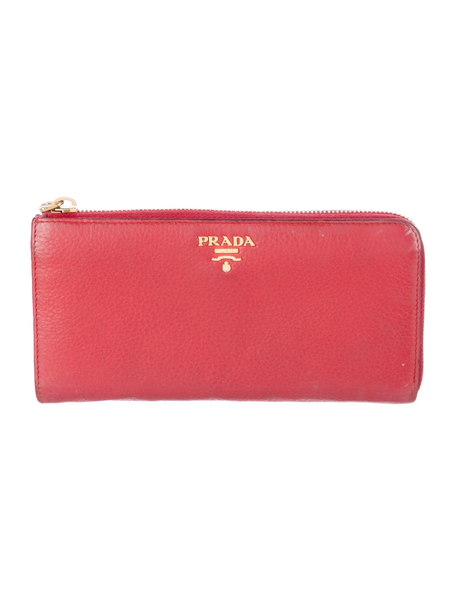 Prada Vitello Daino Leather Continental Wallet
