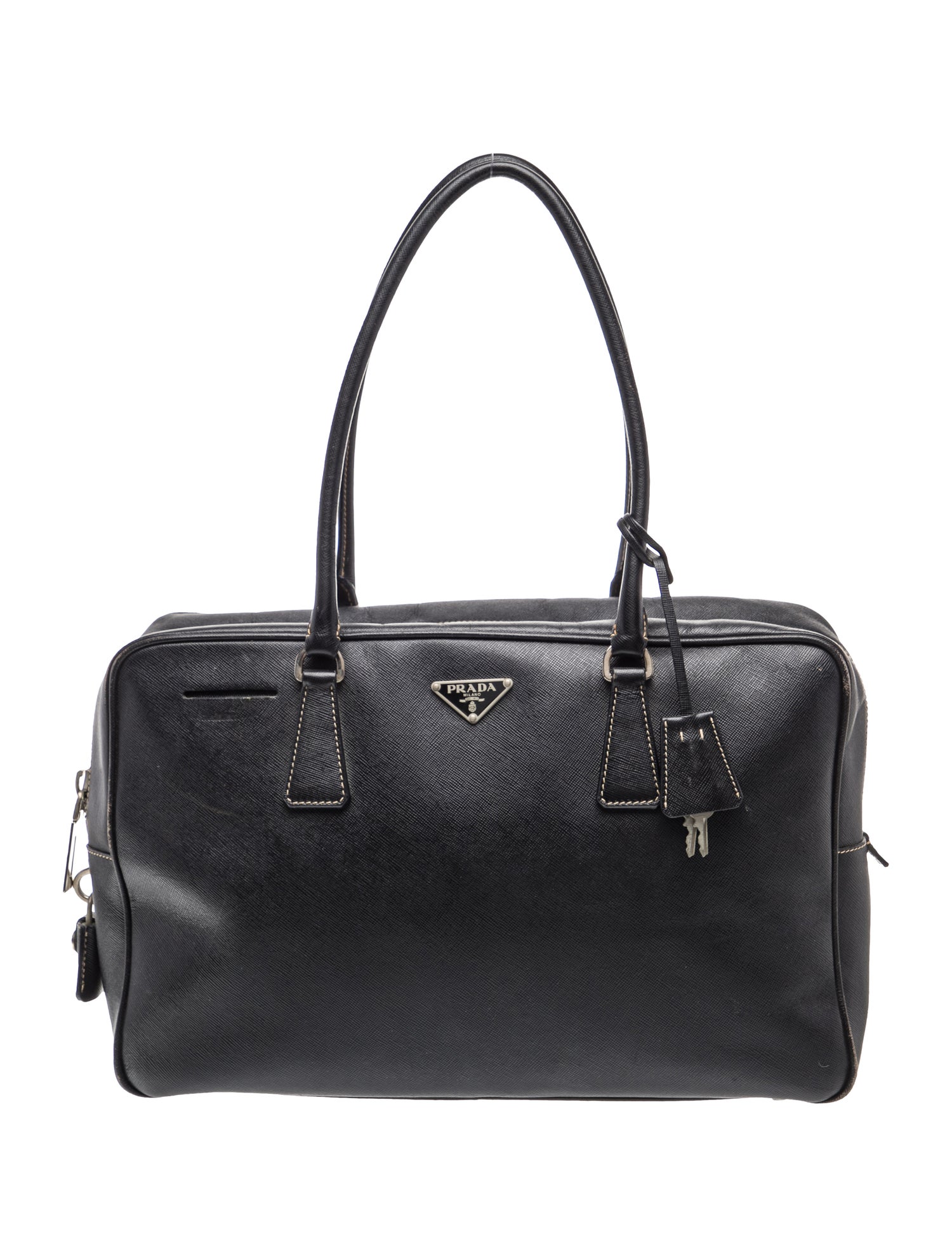Prada Saffiano Cuir Leather Shoulder Bag