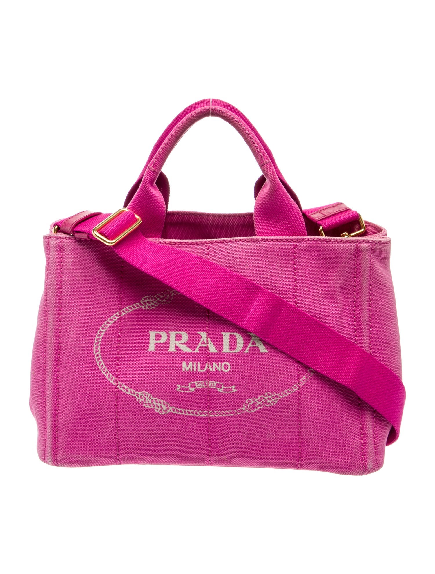 Prada Canvas Messenger Bag