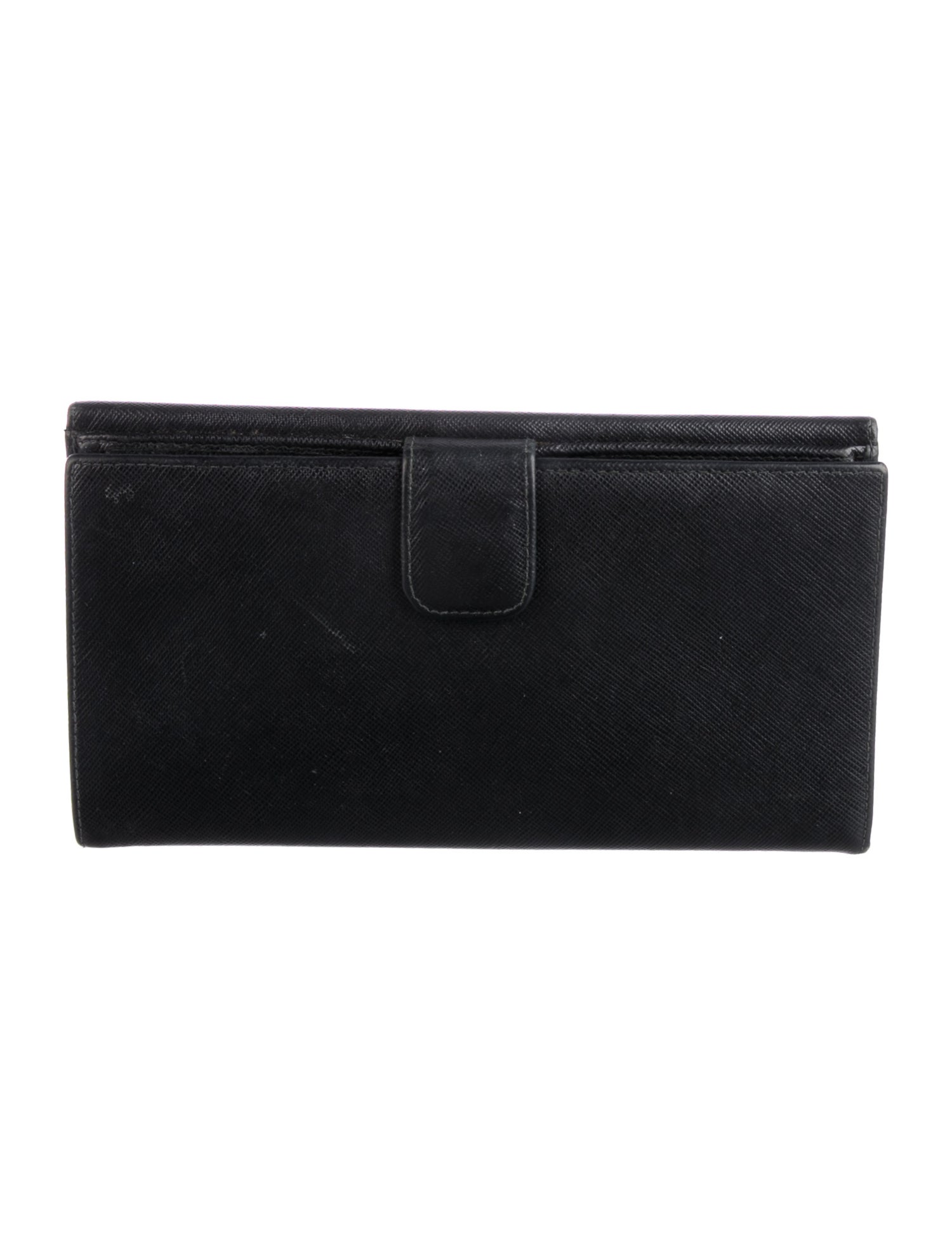 Prada Saffiano Metal Leather Bifold Wallet