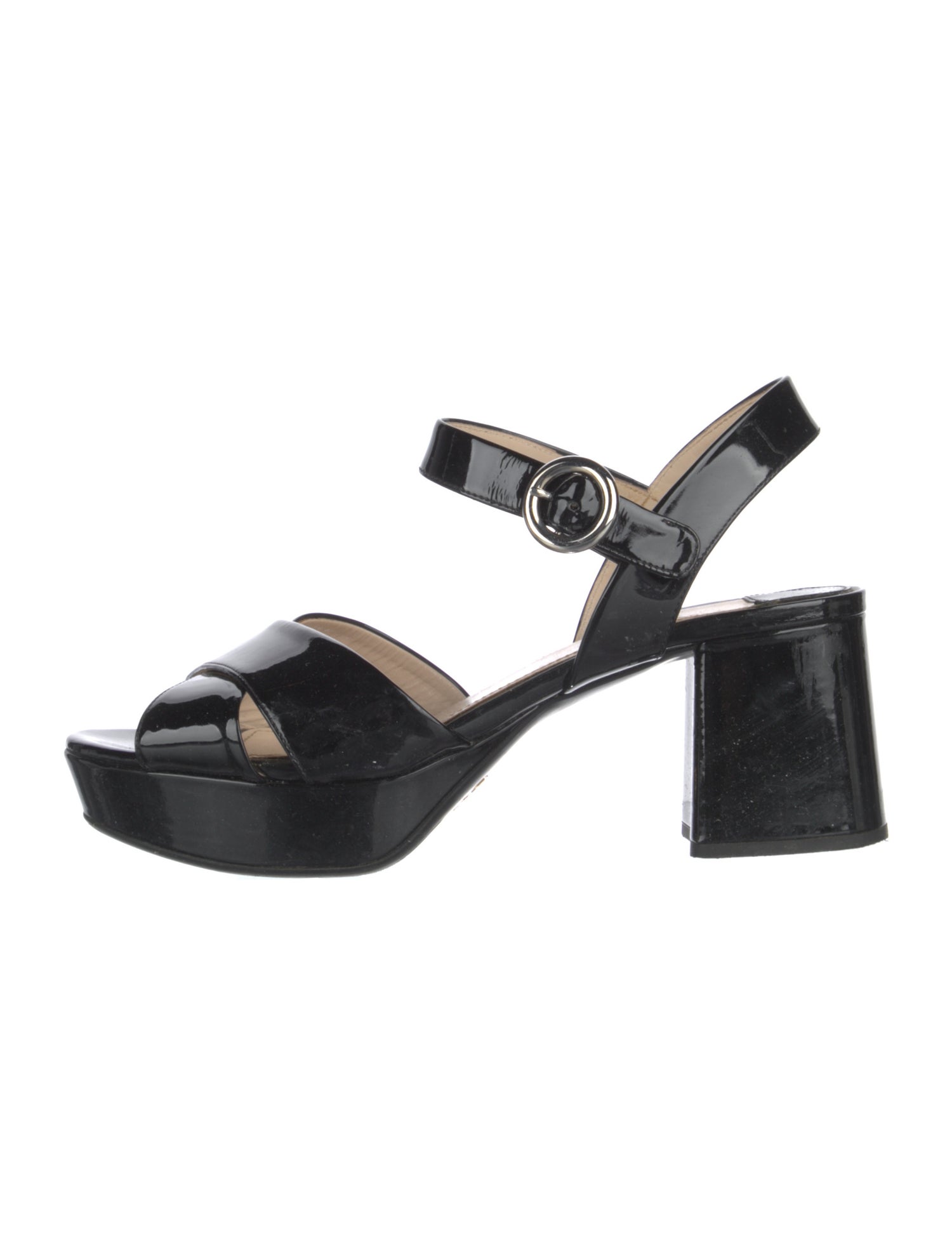 Prada Patent Leather Sandals