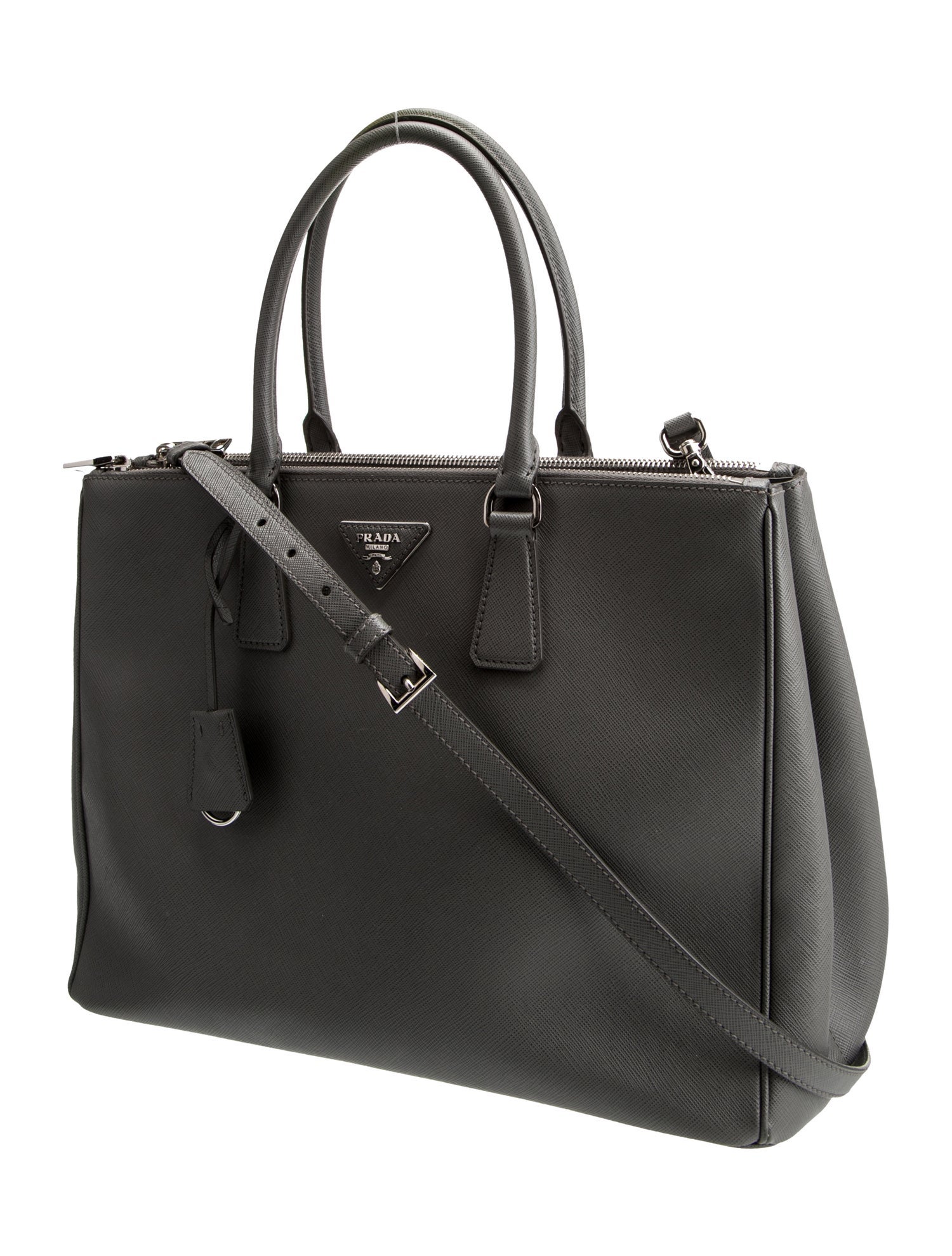 Prada Saffiano Leather Galleria Double Zip Large