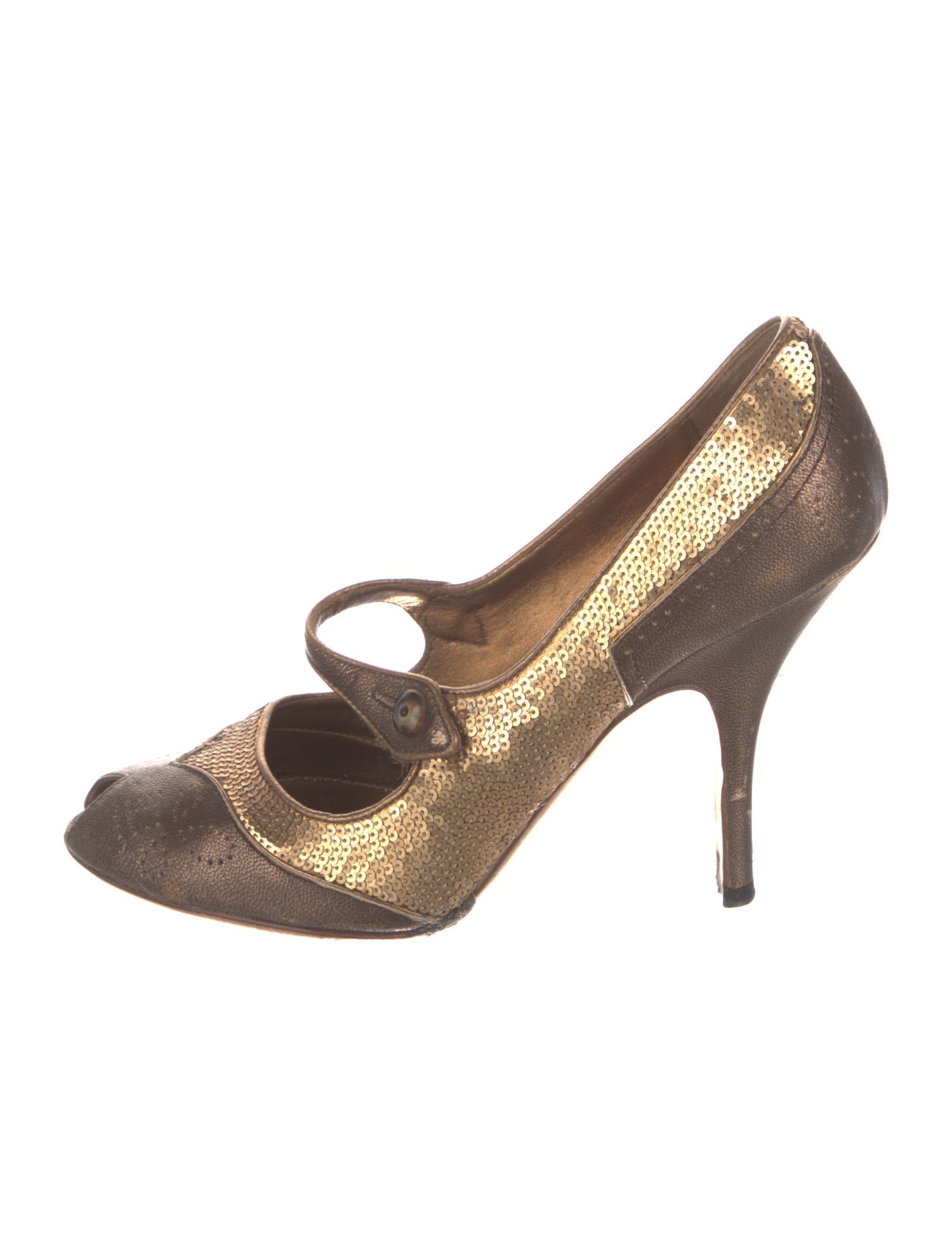 Prada Sequins Patterned Pumps