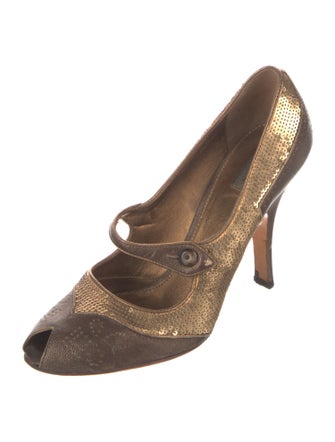Prada Sequins Patterned Pumps