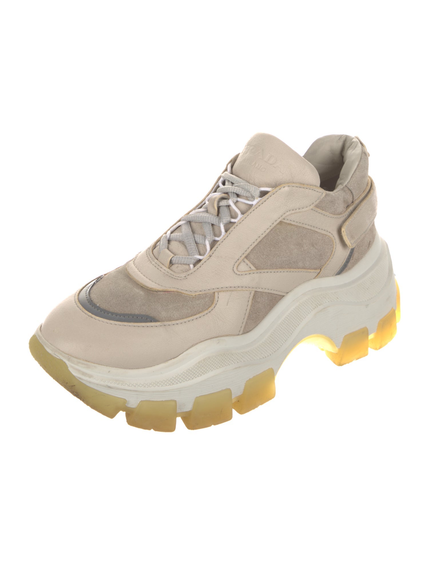 Prada Leather Chunky Sneakers
