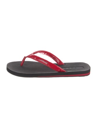 Prada Patent Leather Flip Flops