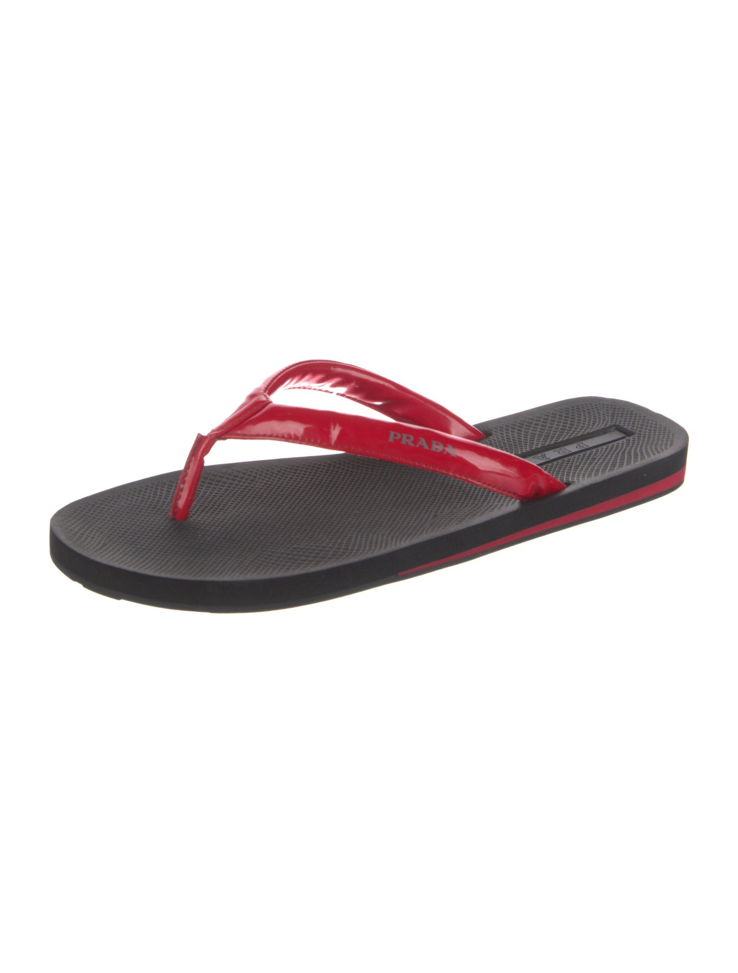 Prada Patent Leather Flip Flops