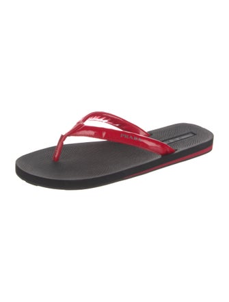 Prada Patent Leather Flip Flops