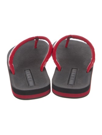 Prada Patent Leather Flip Flops