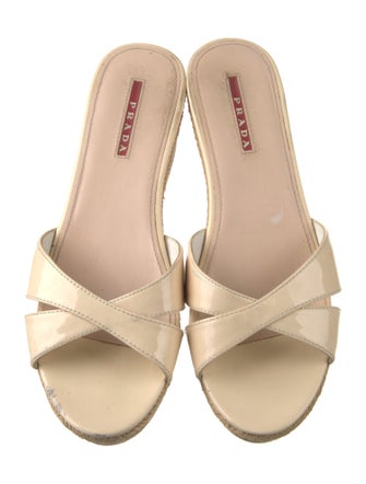 Prada Sport Patent Leather Slides