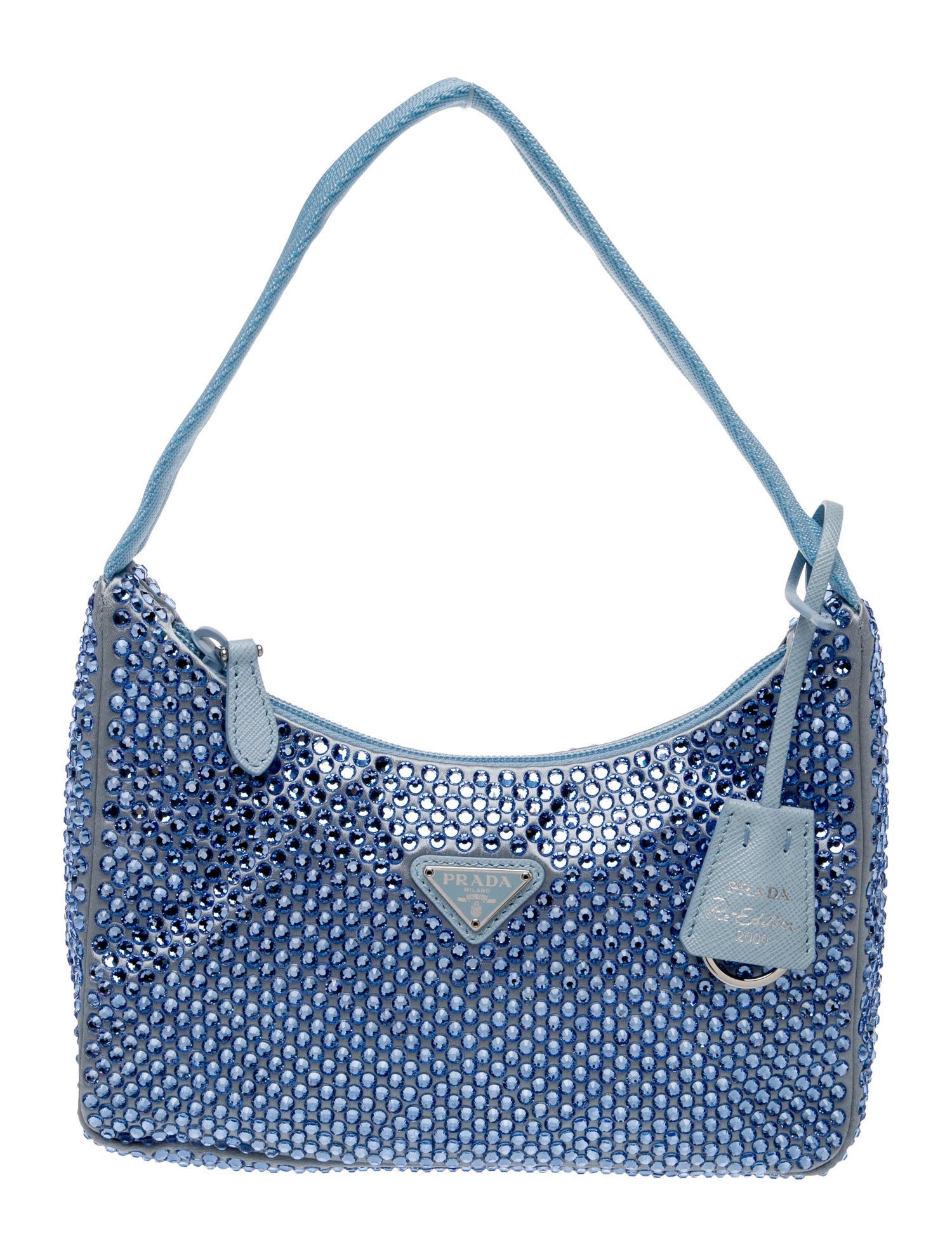 Prada Enameled Metal Triangle Re-Edition 2000 w/ Tags