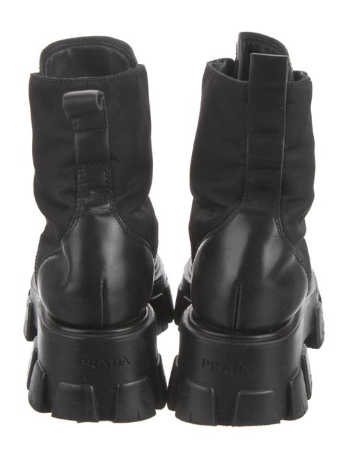 Prada Leather Combat Boots