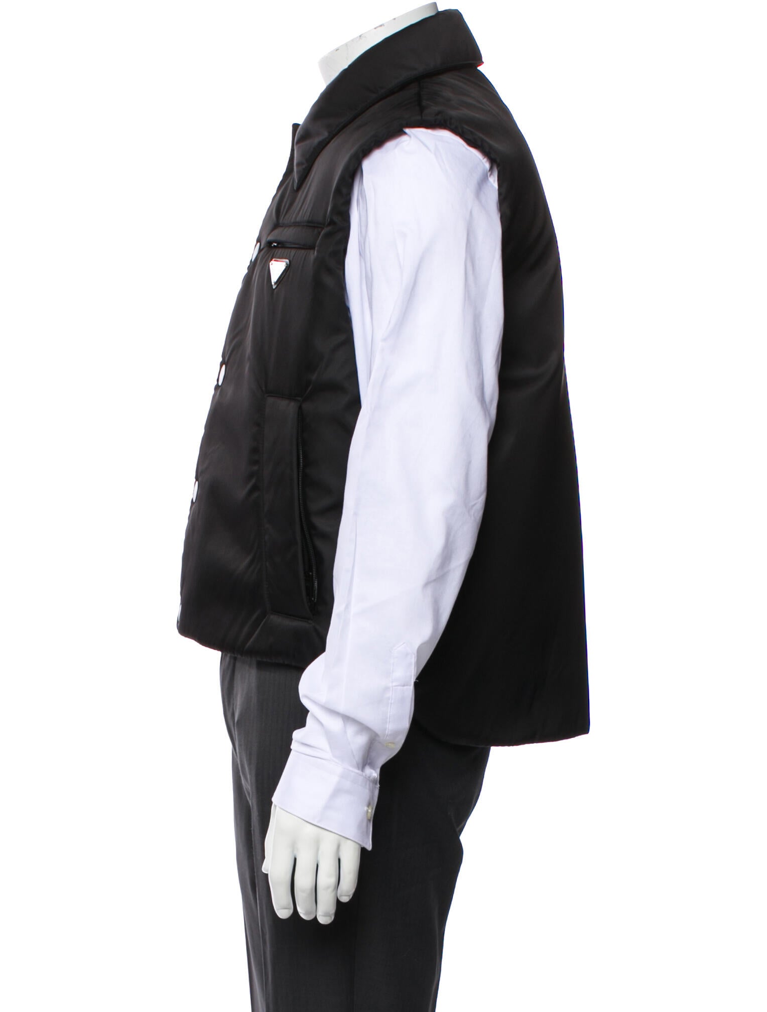 Prada 2018 Enameled Metal Triangle Vest