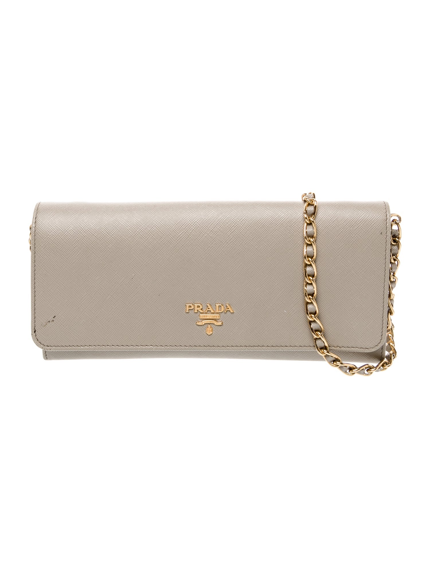 Prada Saffiano Leather Metal