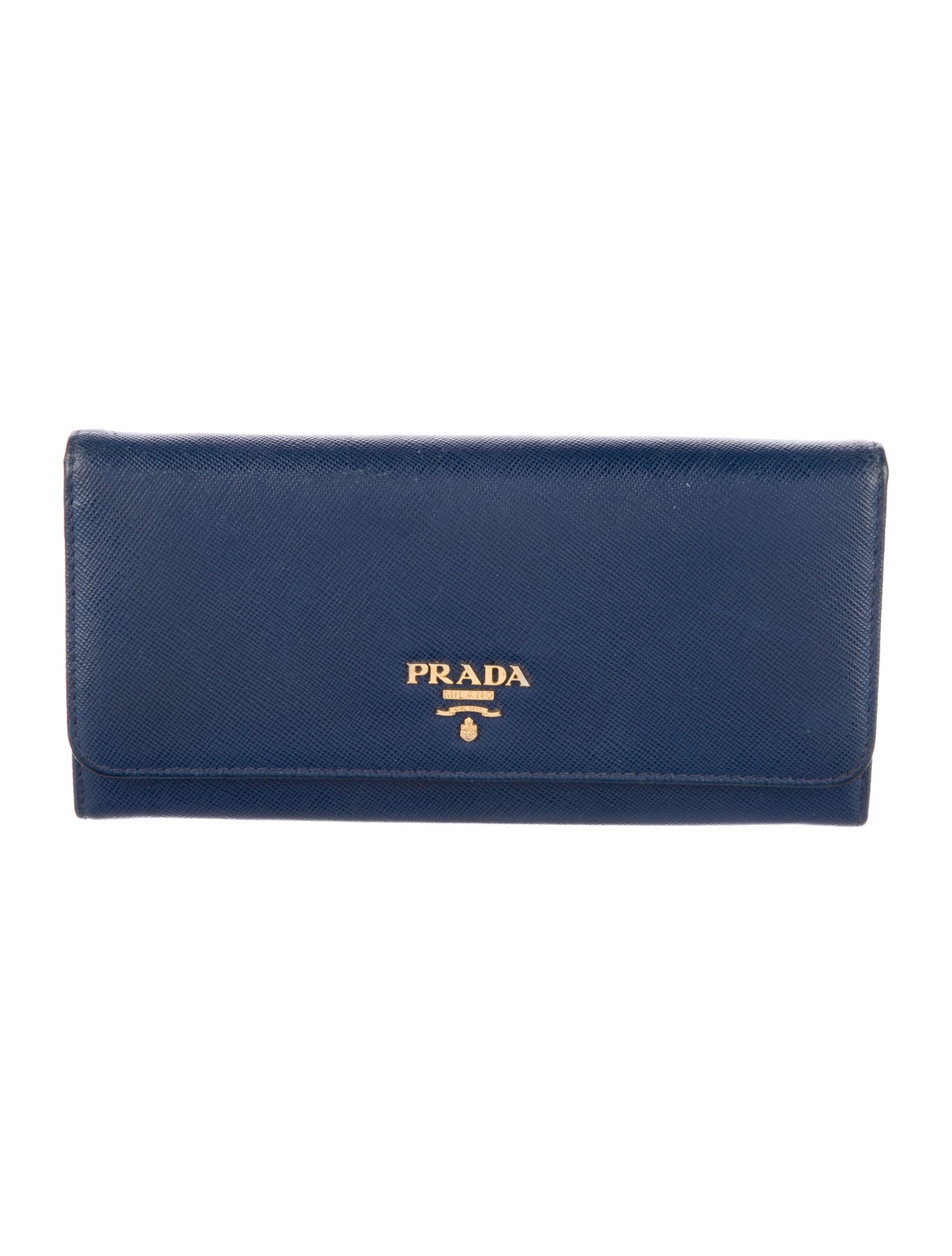 Prada Saffiano Metal Leather Continental Wallet