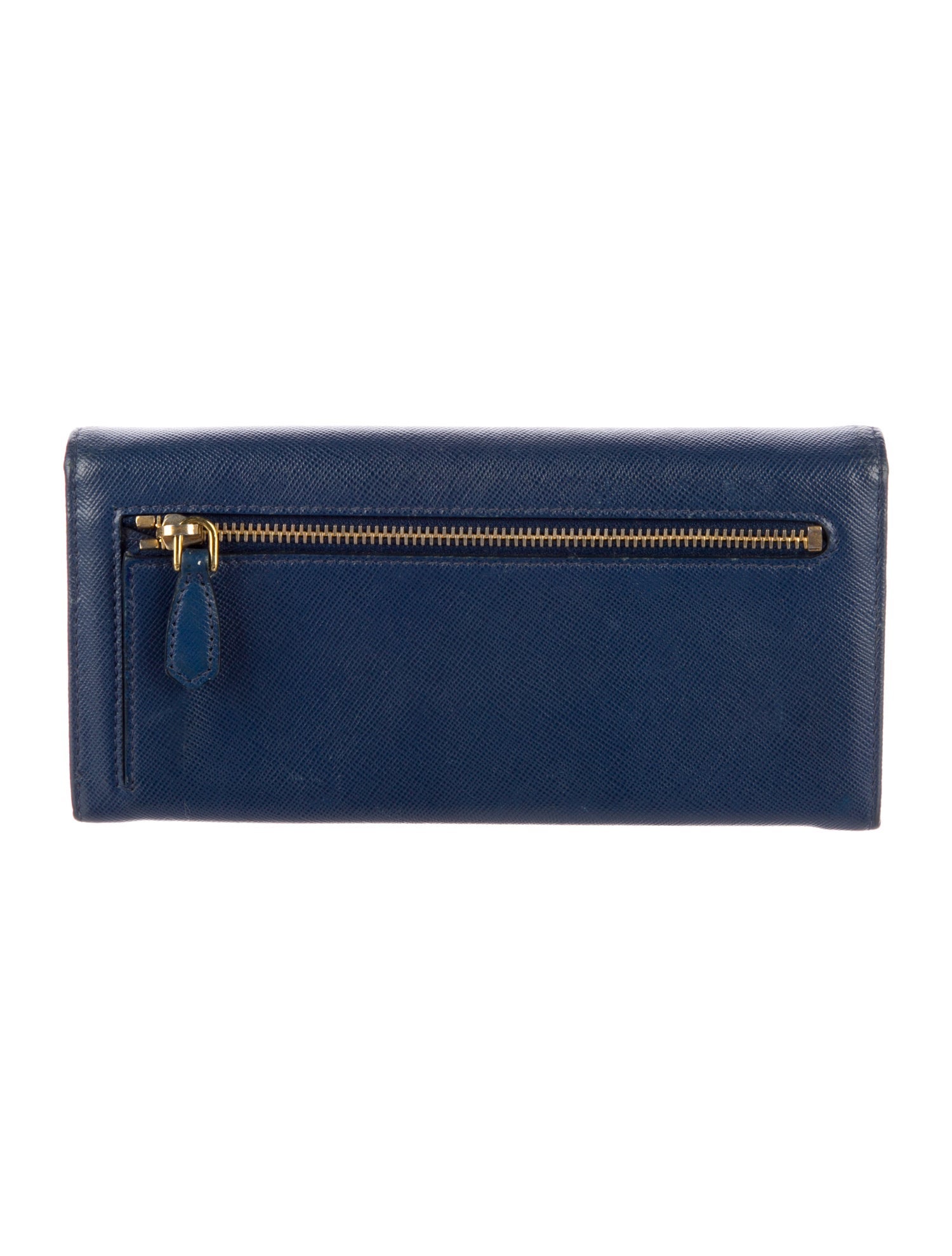 Prada Saffiano Metal Leather Continental Wallet