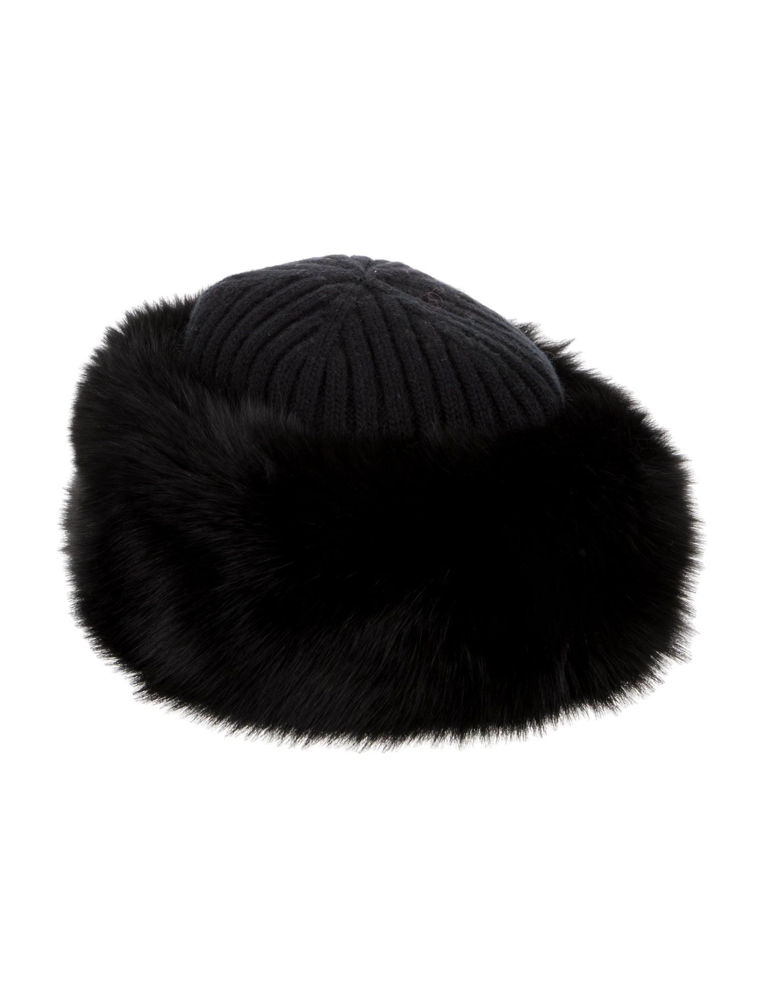 Prada Fox Fur Beanie Hat