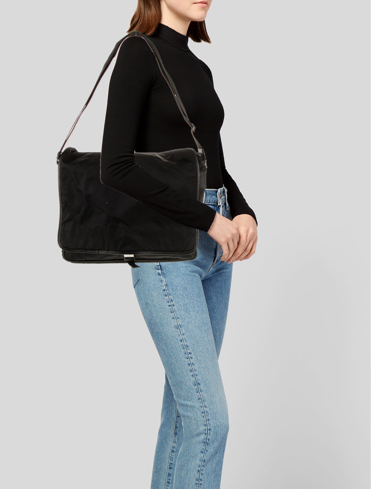 Prada Tessuto Nylon Shoulder Bag