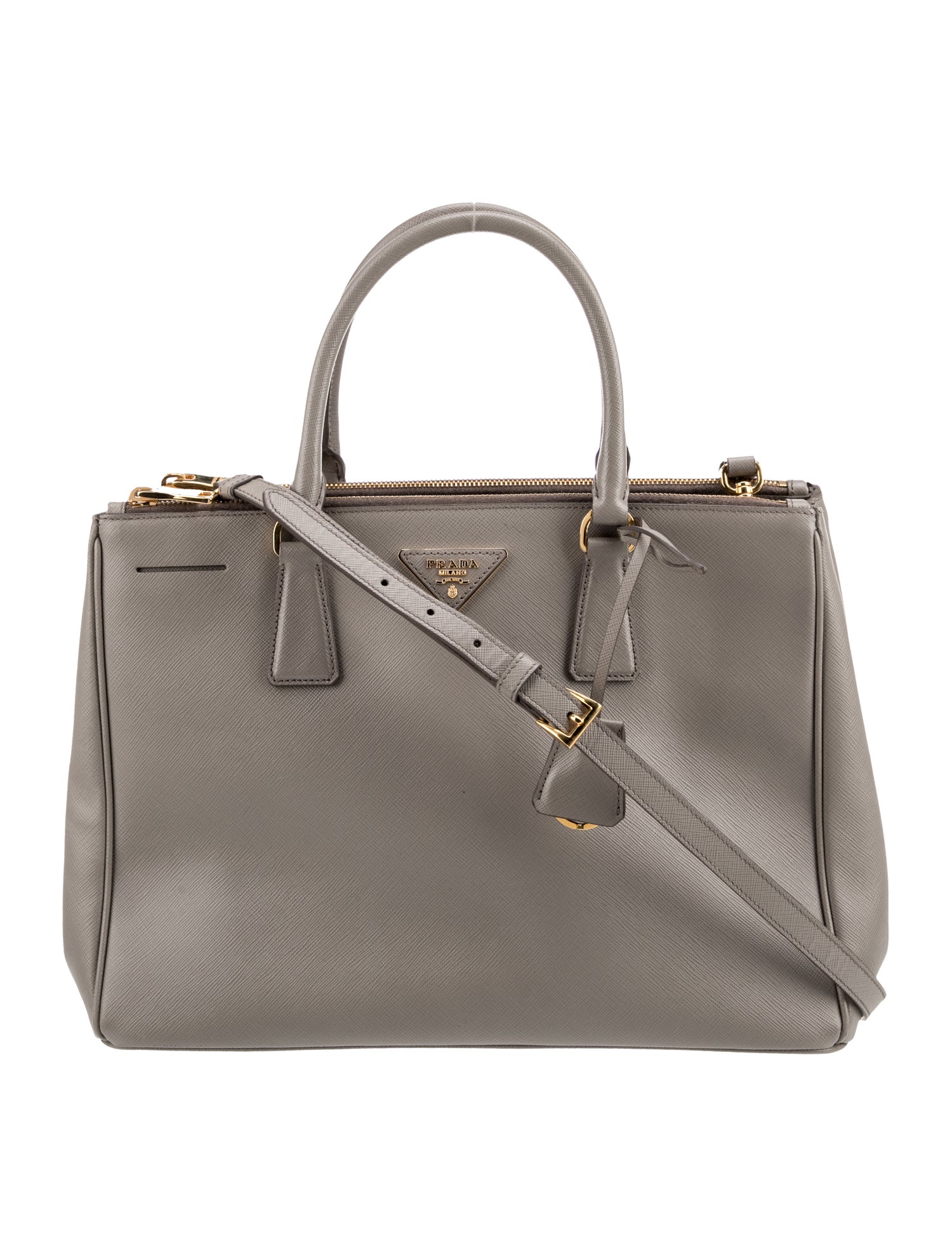 Prada Saffiano Leather Galleria Double Zip Medium