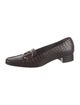 Prada Embossed Leather Printed Loafers