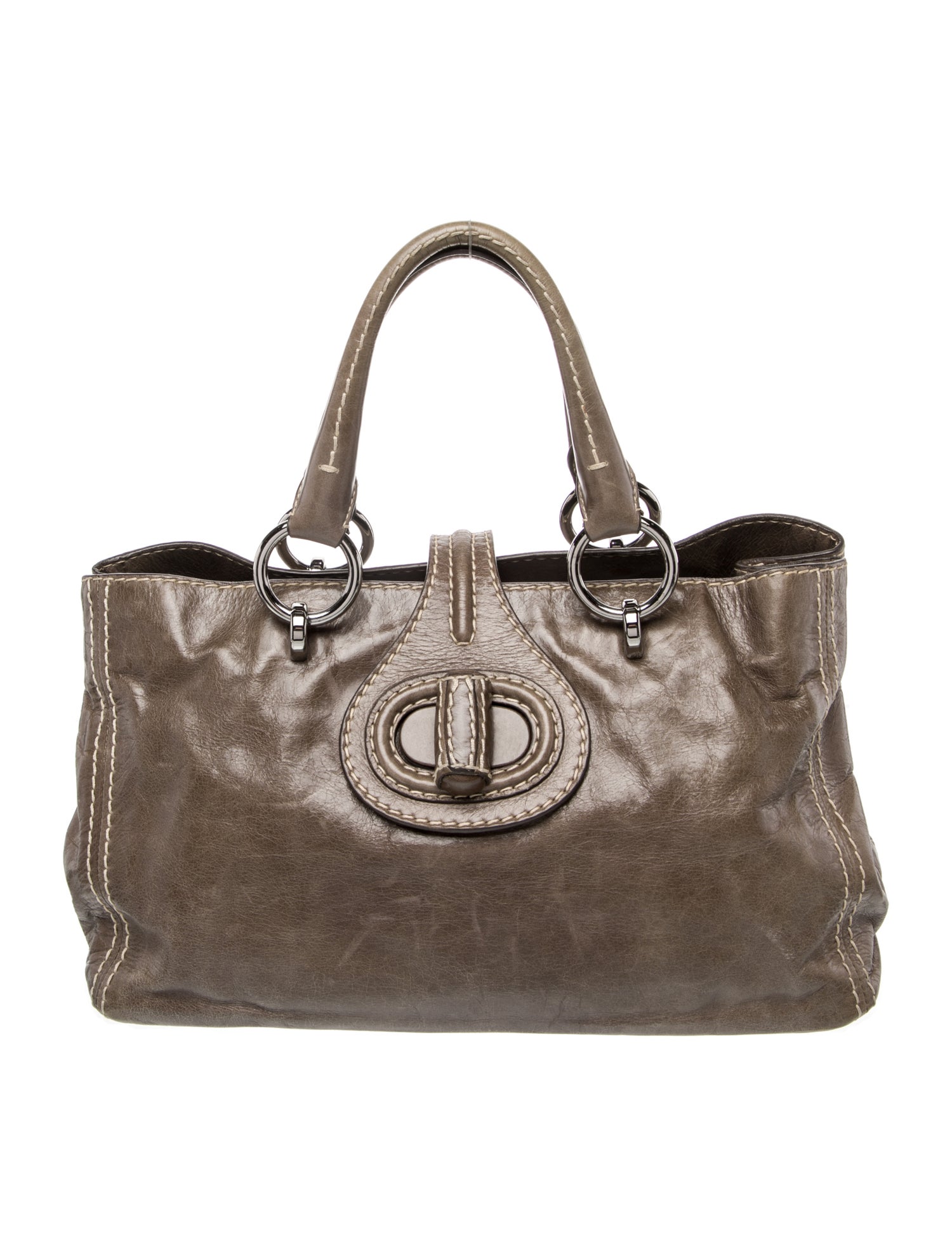 Prada Vitello Daino Leather Top Handle Bag