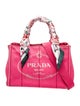 Prada Canvas Top Handle Bag